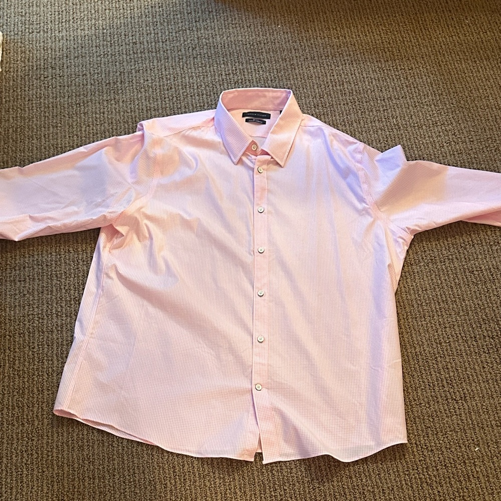 Tommy Hilfiger stretch-slim fit good shape button down, Non Iron